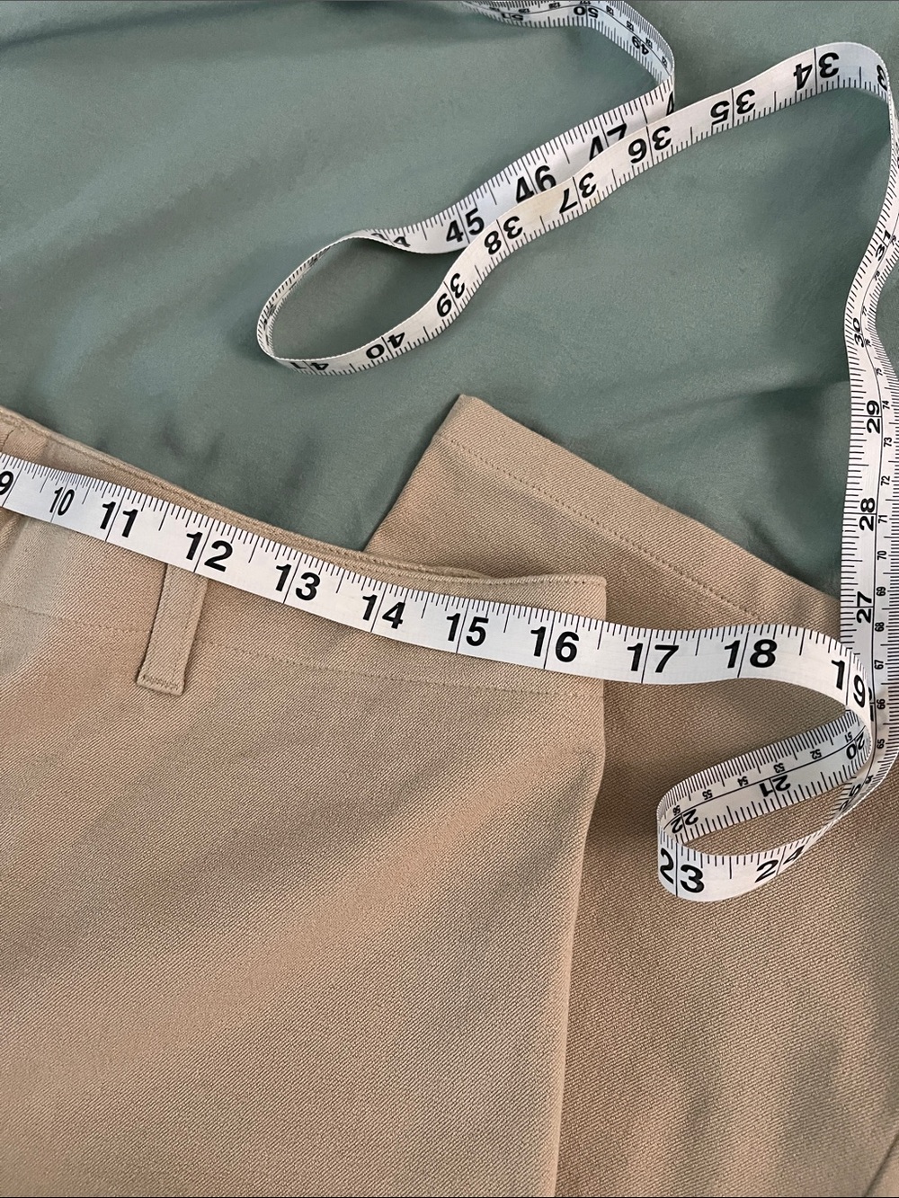 NWT Lauren Ralph Lauren Petite 14P Pebble Beige Chino Trousers Straight Leg - Picture 8 of 10